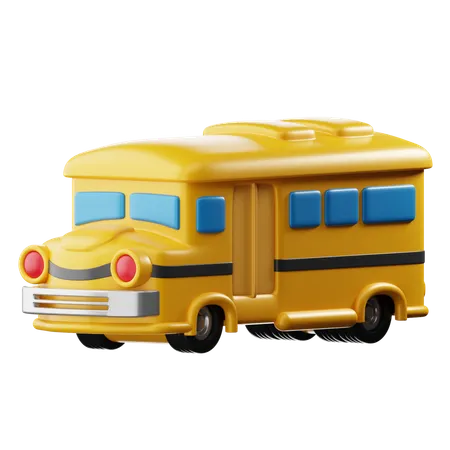 School Bus  3D Icon