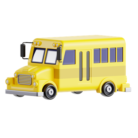 School Bus  3D Icon