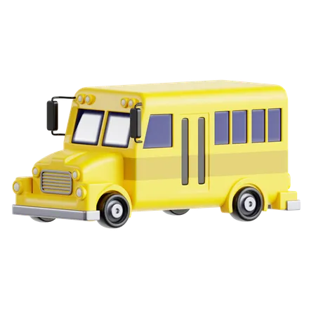 School Bus  3D Icon