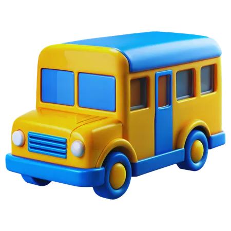 School Bus  3D Icon