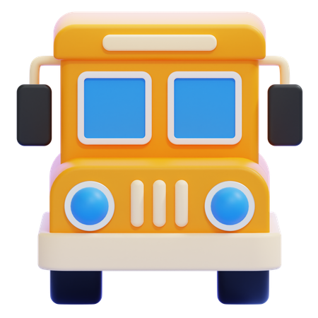 School Bus  3D Icon