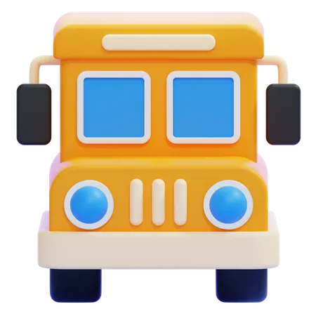 School Bus  3D Icon