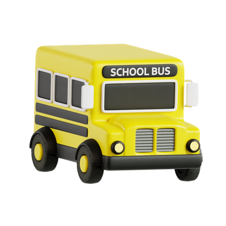 School bus  3D Icon