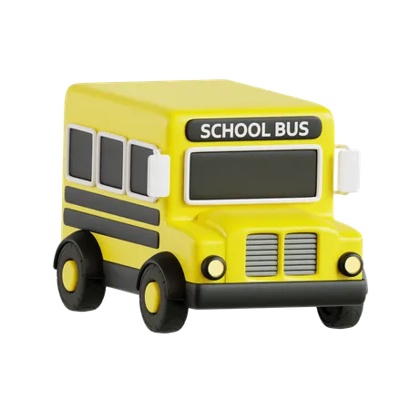 School bus  3D Icon