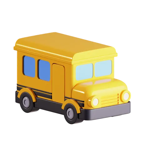 School Bus  3D Icon