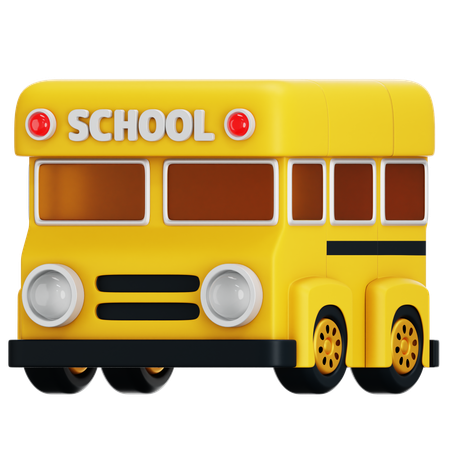 School Bus  3D Icon