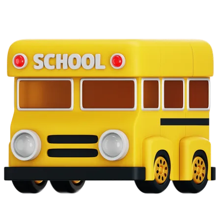 School Bus  3D Icon