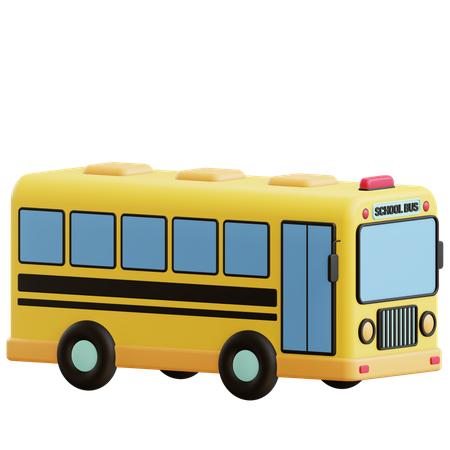 School Bus  3D Icon