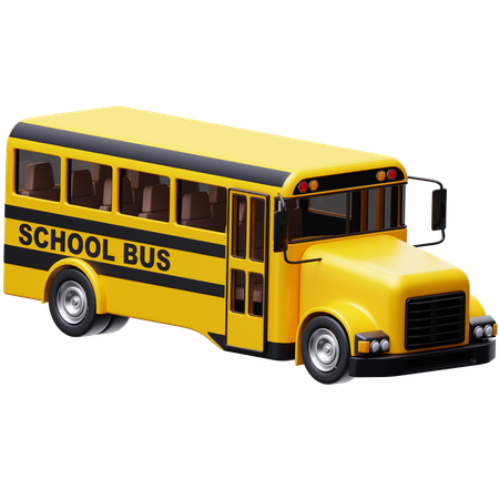 School Bus  3D Icon