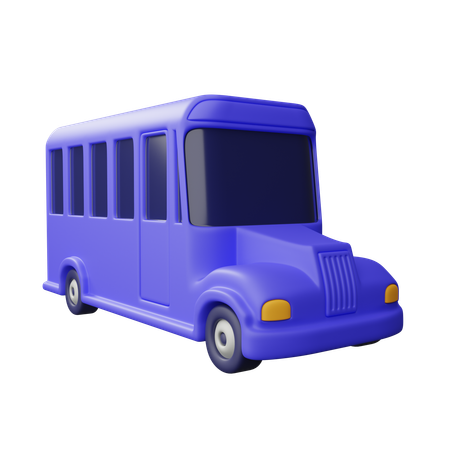 School bus  3D Icon