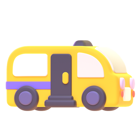 School Bus  3D Icon