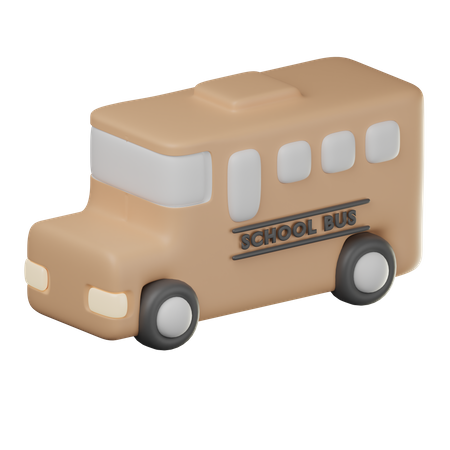 School Bus  3D Icon