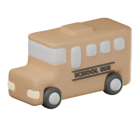 School Bus  3D Icon