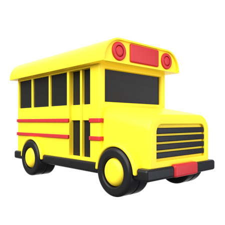 School Bus  3D Icon