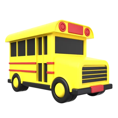 School Bus  3D Icon