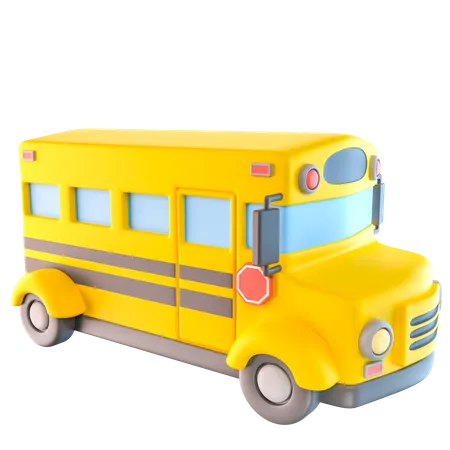 School Bus  3D Icon