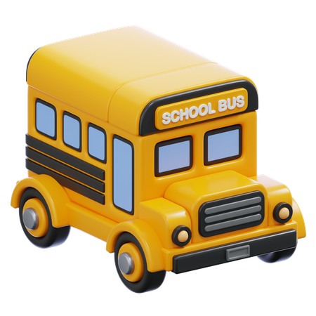 School Bus  3D Icon