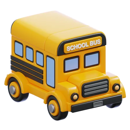 School Bus  3D Icon