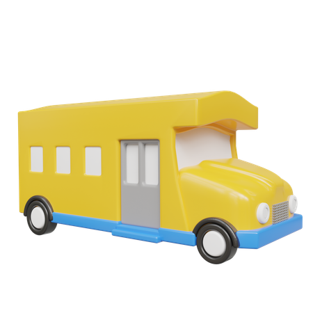 School Bus  3D Icon