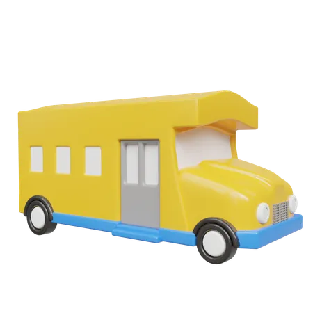 School Bus  3D Icon