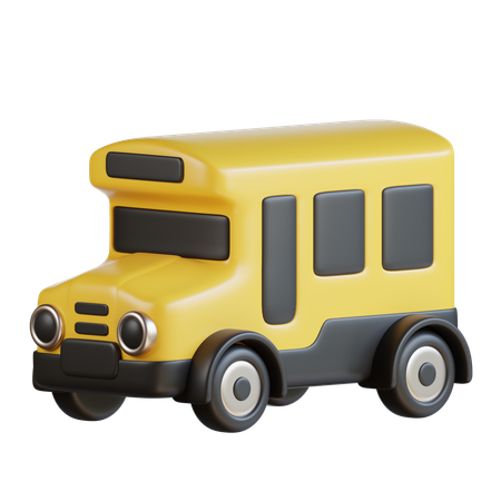 School Bus  3D Icon