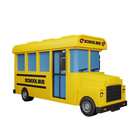 School Bus  3D Icon