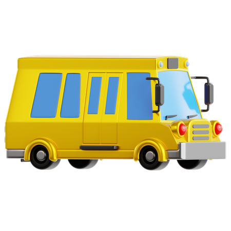 School Bus  3D Icon