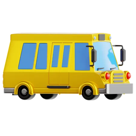 School Bus  3D Icon