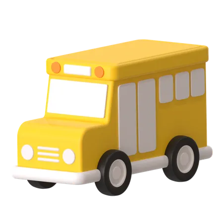 School Bus  3D Icon