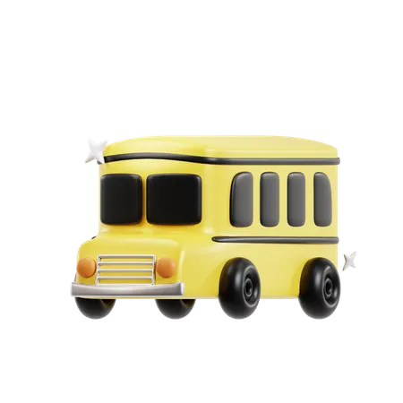 School Bus  3D Icon