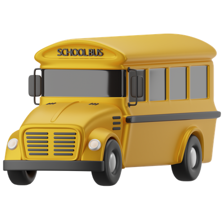 School Bus  3D Icon