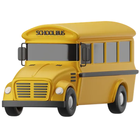 School Bus  3D Icon