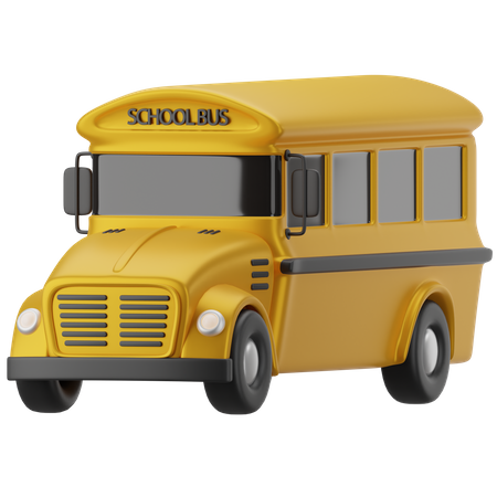 School Bus  3D Icon