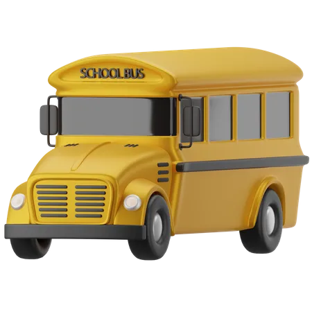 School Bus  3D Icon