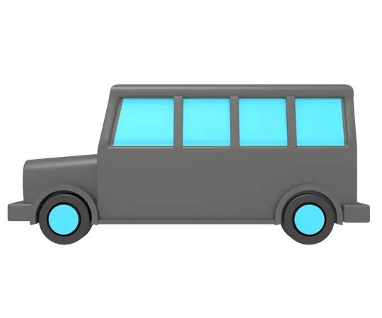 School Bus  3D Icon