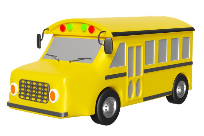 School Bus  3D Icon