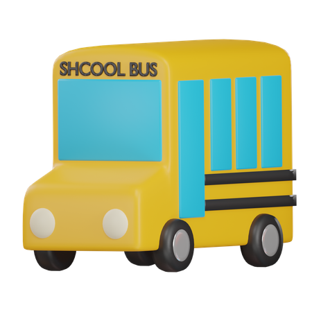 School Bus  3D Icon
