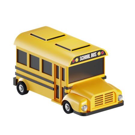 School Bus  3D Illustration