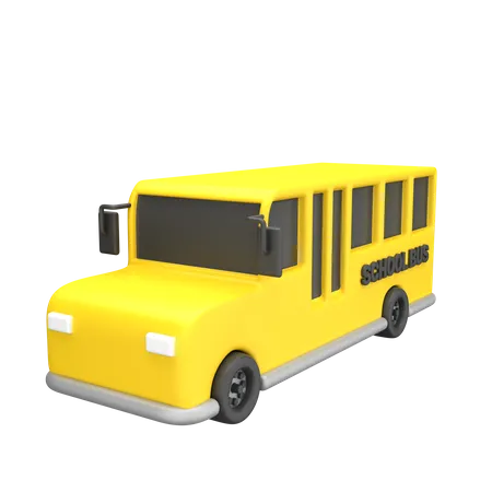 School Bus  3D Illustration