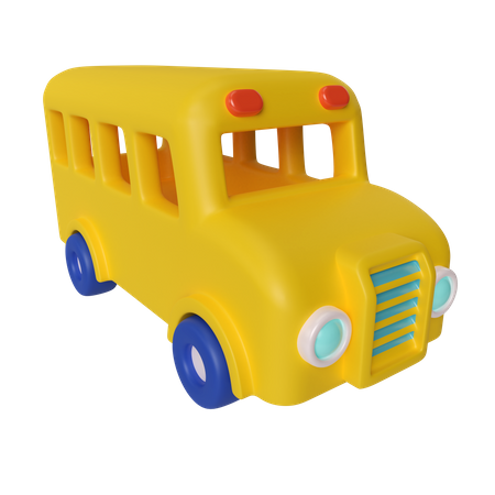 School Bus  3D Illustration