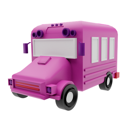 School Bus  3D Illustration