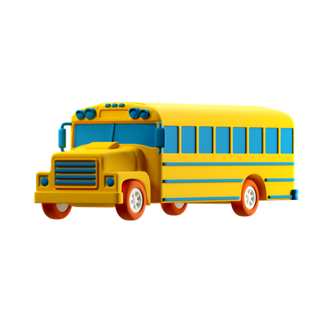 School Bus  3D Illustration