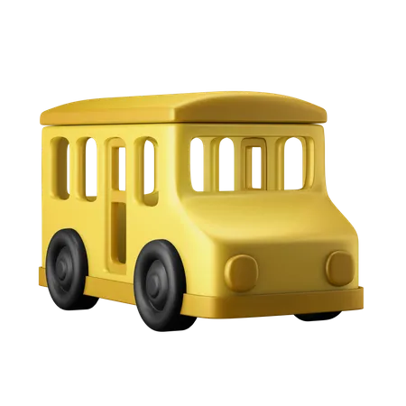 School Bus  3D Illustration