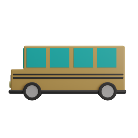 School Bus 3D Illustration