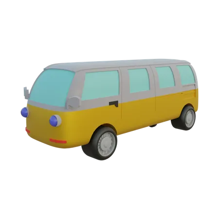 School Bus  3D Illustration