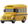 3d school bus emoji