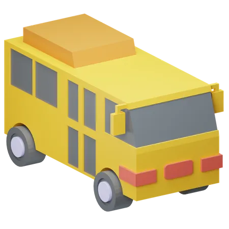Bus 3 D Illustration 3D Icon