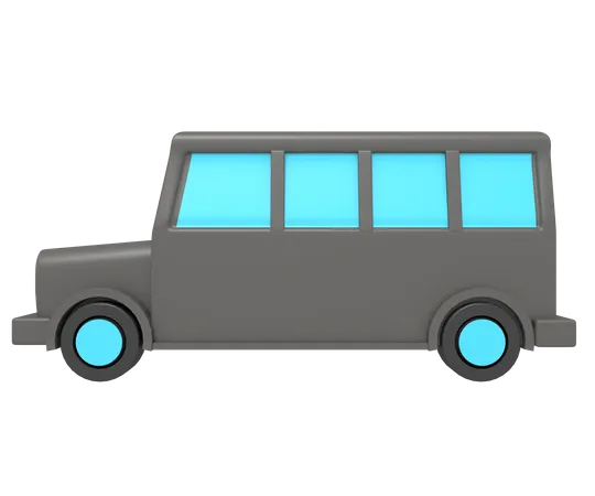 Rendering 3 D Of School Bus 3D Icon