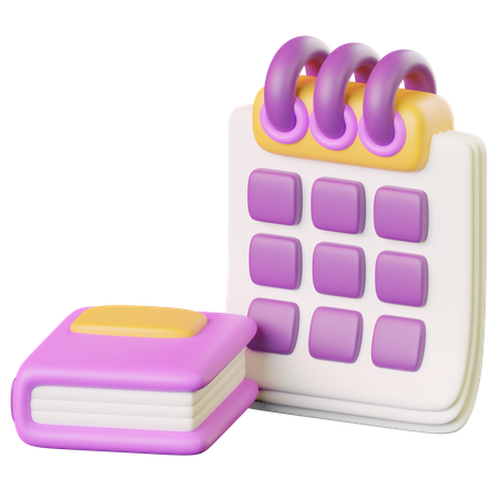 School Calendar  3D Icon