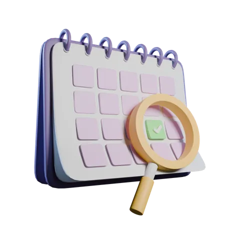 School Calendar  3D Icon